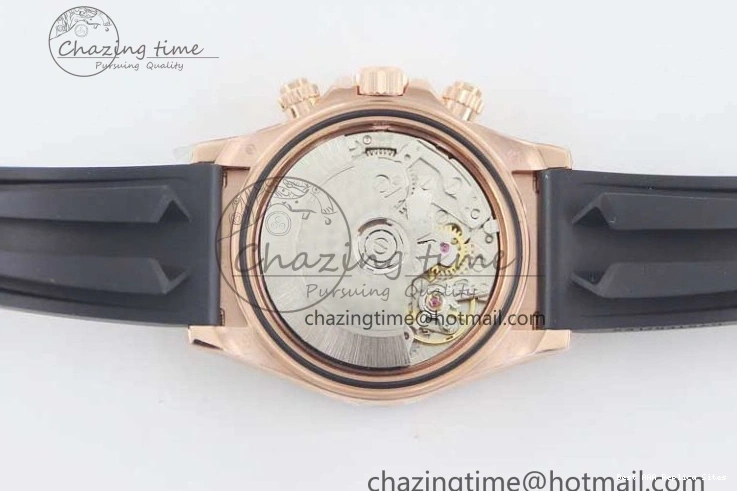 Good Copy Rolex Watches Strap TWF 904L 2416 Diamonds RG on 116515 A  Steel Best HighQuality RG Black Dial Daytona Edition Oysterflex 1:1 0114